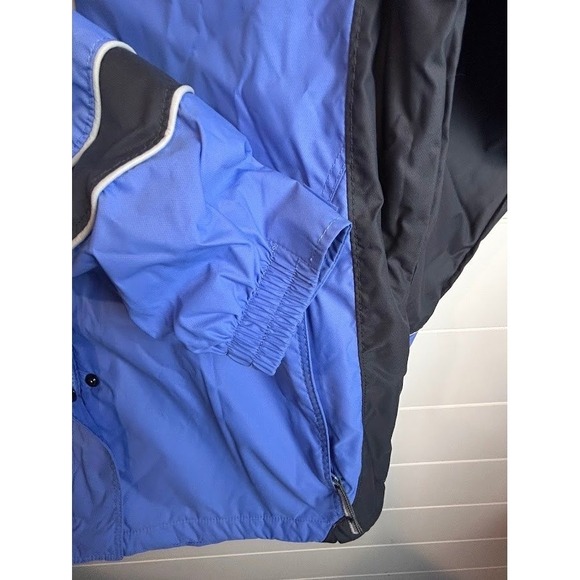 Columbia Womens Interchange Jacket Blue Black Lightweight‎ Rain Wind Size L - Picture 5 of 11